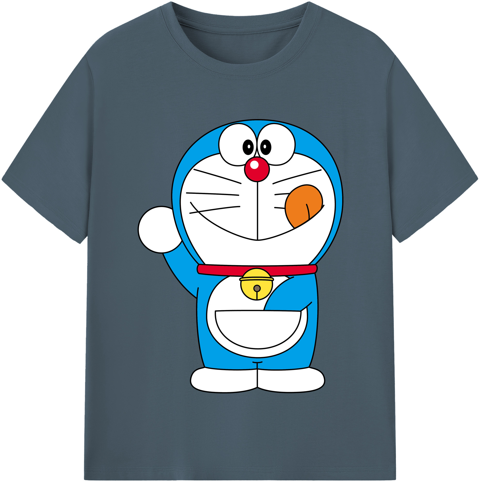 （画像用） ドラえもん Doraemon 綿100％半袖Tシャツ（フロントプリント）